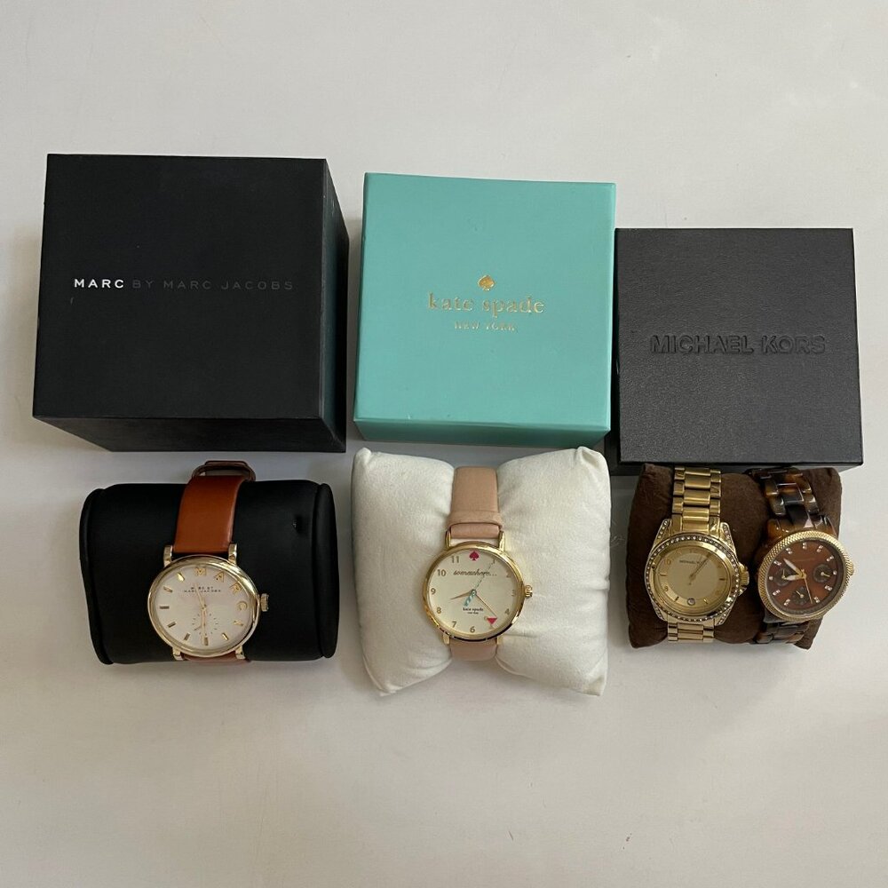 Marc Jacobs, Michael Kors (2), &Kate Spade Women's Watches - READ DESCRIPTION!